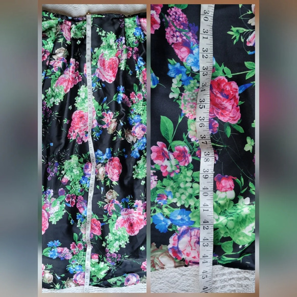 Blondie Nites Formal Maxi Length Floral Prom/Evening Full Skirt - Picture 10 of 12